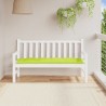 Coussin de banc de jardin vert brillant 150x50x7cm tissu oxford 
