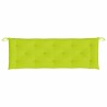 Coussin de banc de jardin vert brillant 150x50x7cm tissu oxford 
