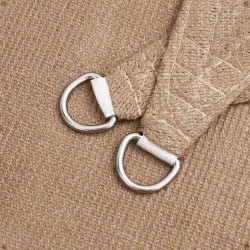 Voile d'ombrage 160 g/m² Taupe 4x4x5,8 m PEHD 