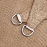 Voile d'ombrage 160 g/m² Taupe 4x4x5,8 m PEHD 