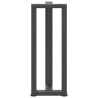 Pieds de table console en T, 2 pièces, anthracite, 38 x 25 x (72-73) cm, acier 