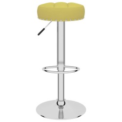 Tabourets de bar lot de 2 vert tissu 