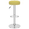 Tabourets de bar lot de 2 vert tissu 