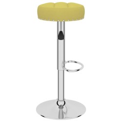 Tabourets de bar lot de 2 vert tissu 