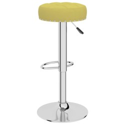 Tabourets de bar lot de 2 vert tissu 