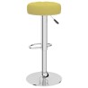 Tabourets de bar lot de 2 vert tissu 