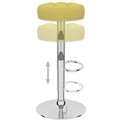 Tabourets de bar lot de 2 vert tissu 