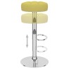 Tabourets de bar lot de 2 vert tissu 