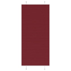 Store plissé rouge bordeaux 90x200 cm largeur du tissu 89,4 cm 