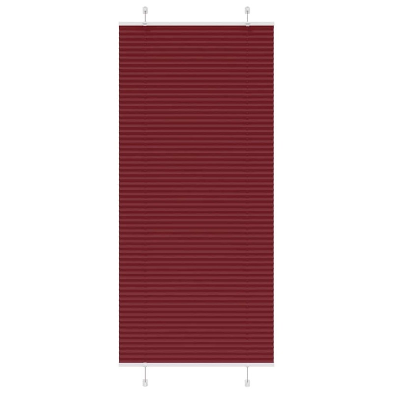Store plissé rouge bordeaux 90x200 cm largeur du tissu 89,4 cm 