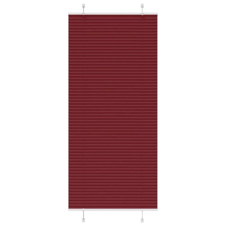 Store plissé rouge bordeaux 90x200 cm largeur du tissu 89,4 cm 