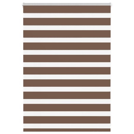 Store zèbre marron 105x100cm largeur du tissu 100,9cm polyester 