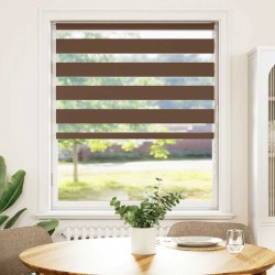 Store zèbre marron 105x100cm largeur du tissu 100,9cm polyester 