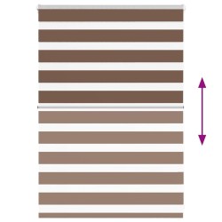 Store zèbre marron 105x100cm largeur du tissu 100,9cm polyester 