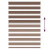 Store zèbre marron 105x100cm largeur du tissu 100,9cm polyester 
