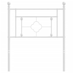 Tête de lit métal blanc 75 cm 