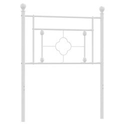 Tête de lit métal blanc 75 cm 