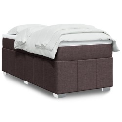 Sommier à lattes de lit avec matelas Marron foncé 90x200 cm 
