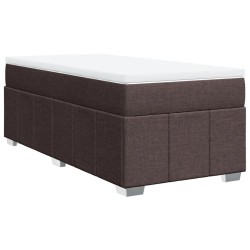 Sommier à lattes de lit avec matelas Marron foncé 90x200 cm 