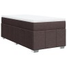 Sommier à lattes de lit avec matelas Marron foncé 90x200 cm 