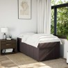 Sommier à lattes de lit avec matelas Marron foncé 90x200 cm 