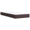 Sommier à lattes de lit avec matelas Marron foncé 90x200 cm 