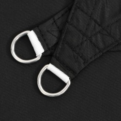 Voile de parasol tissu oxford triangulaire 3x3x3 m noir 