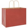 Sacs en papier 250 pcs avec poignées rouge 32x17x25 cm 