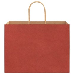 Sacs en papier 250 pcs avec poignées rouge 32x17x25 cm 