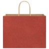 Sacs en papier 250 pcs avec poignées rouge 32x17x25 cm 