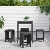 Ensemble de bar de jardin 5 pcs gris bois de pin massif 