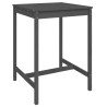 Ensemble de bar de jardin 5 pcs gris bois de pin massif 