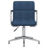 Chaise pivotante de bureau Bleu Tissu 