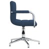 Chaise pivotante de bureau Bleu Tissu 
