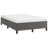 Cadre de lit sans matelas gris 120x190 cm similicuir 
