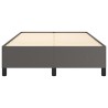 Cadre de lit sans matelas gris 120x190 cm similicuir 