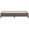 Cadre de lit sans matelas gris 120x190 cm similicuir 
