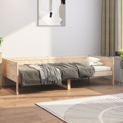 Lit de jour sans matelas bois de pin massif 80x200 cm 