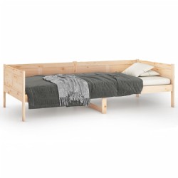 Lit de jour sans matelas bois de pin massif 80x200 cm 