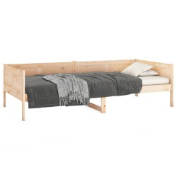 Lit de jour sans matelas bois de pin massif 80x200 cm 