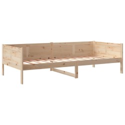 Lit de jour sans matelas bois de pin massif 80x200 cm 