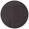 Tapis rond marron foncé 60 cm bambou 