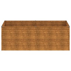 Lit surélevé de jardin 196x100x69 cm acier corten 