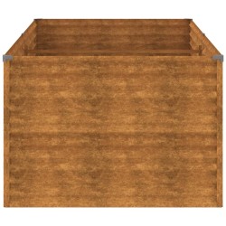 Lit surélevé de jardin 196x100x69 cm acier corten 