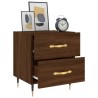 Tables de chevet 2 pcs chêne marron 40x35x47,5 cm 