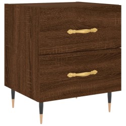 Tables de chevet 2 pcs chêne marron 40x35x47,5 cm 