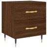 Tables de chevet 2 pcs chêne marron 40x35x47,5 cm 
