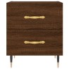 Tables de chevet 2 pcs chêne marron 40x35x47,5 cm 