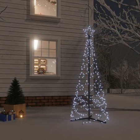 Arbre de Noël cône 200 LED Blanc froid 70x180 cm 