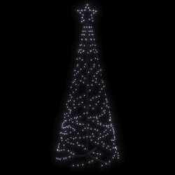 Arbre de Noël cône 200 LED Blanc froid 70x180 cm 